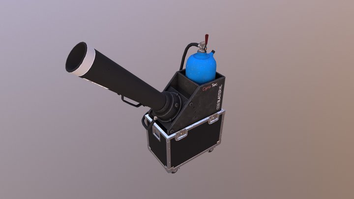 Confetti Cannon by Zerochain 3D Model
