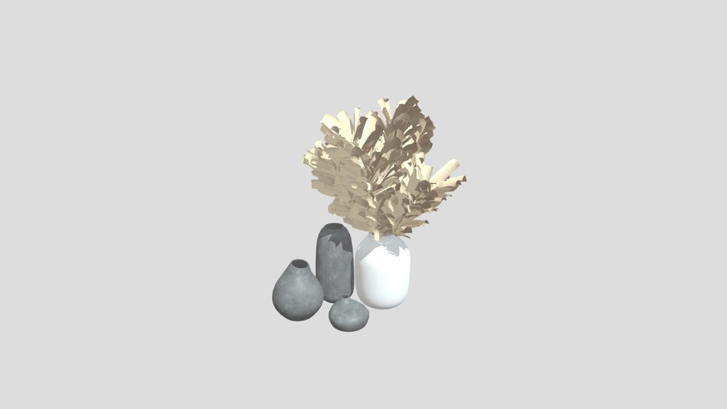 Decoration Vases With Pampas