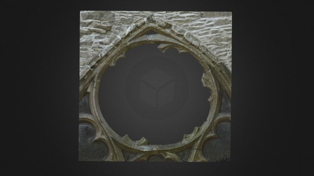 Jerpoint Abbey,  Rose - From Photogrammetry 3D Model