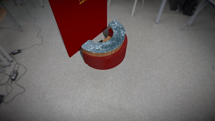 Reception Table Round 3D Model