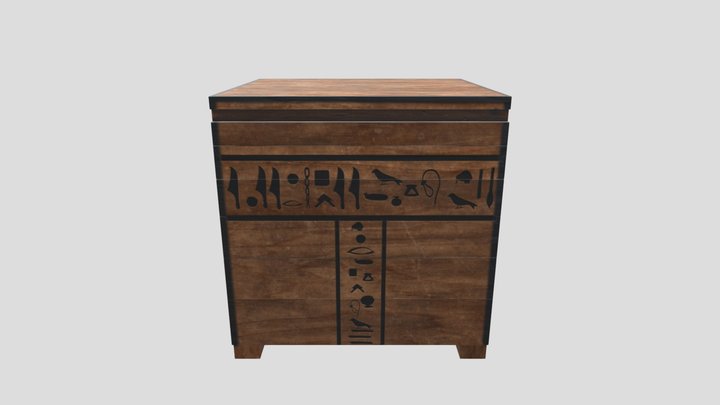 Egyptian Embalming Room: Canopic Chest 3D Model