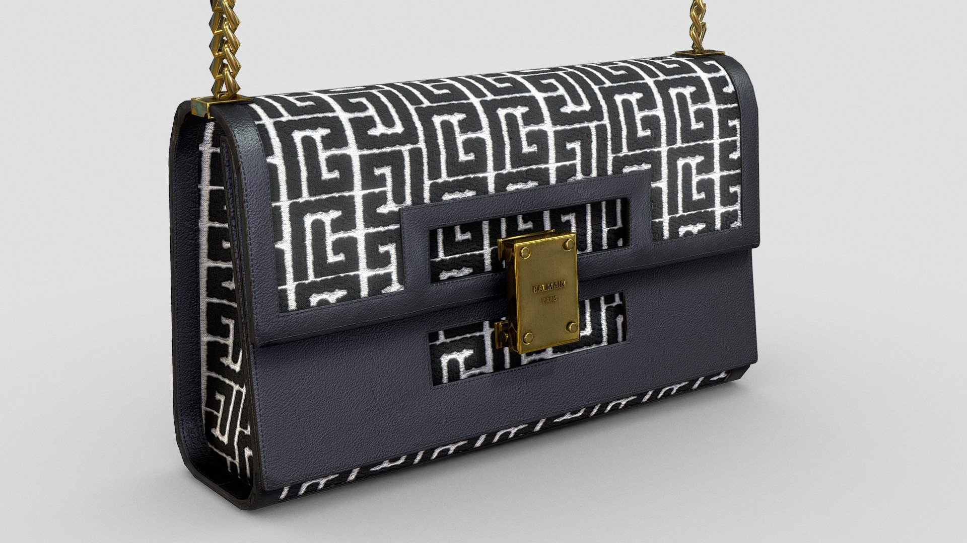 Woman Handbag Balmain - Buy Royalty Free 3D model by Paris
