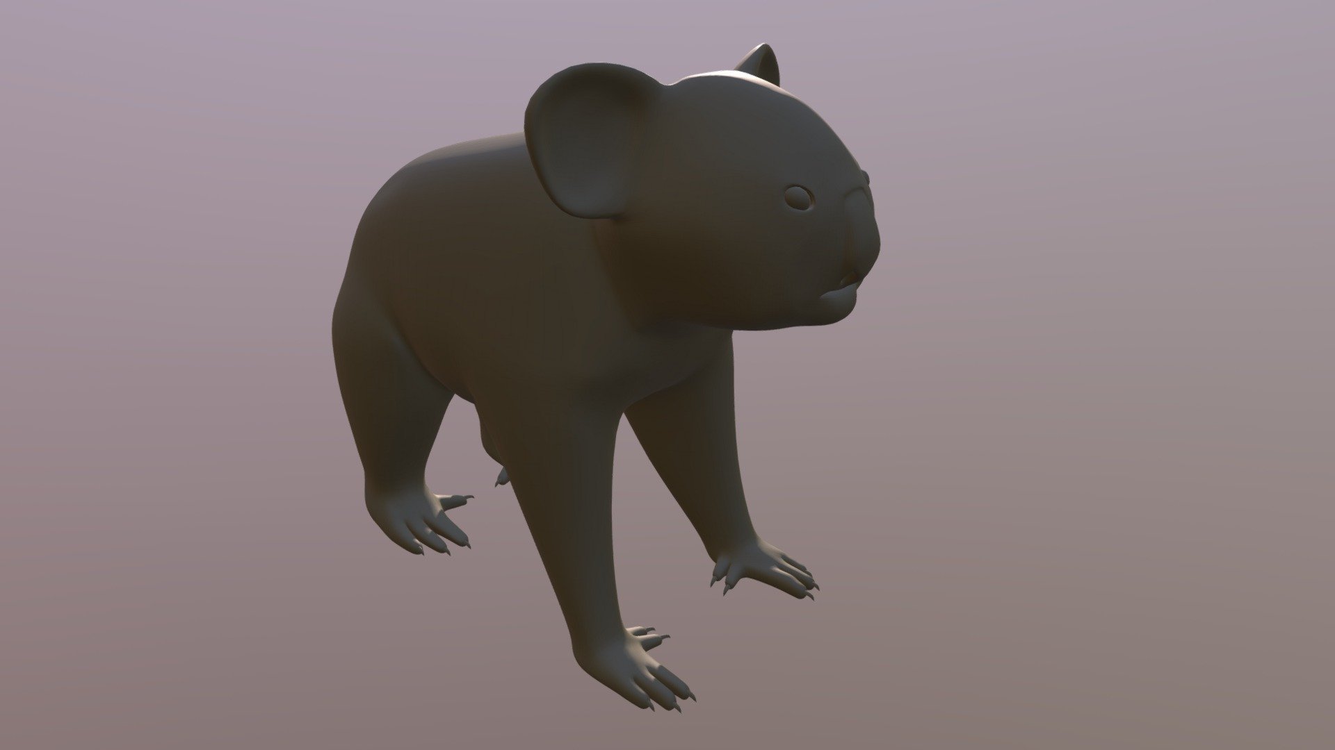 Koala - 3D model by EKE Művészeti Szakképzés (@ekfszki) [2dfd9e5]