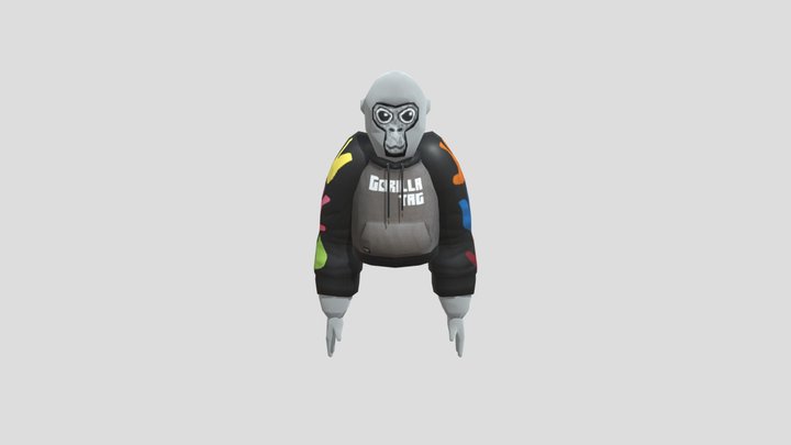 gorilla tag hoodie ik rig 3D Model