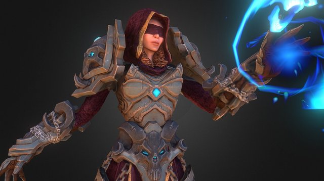 Priestess Of Skulls 3D Model