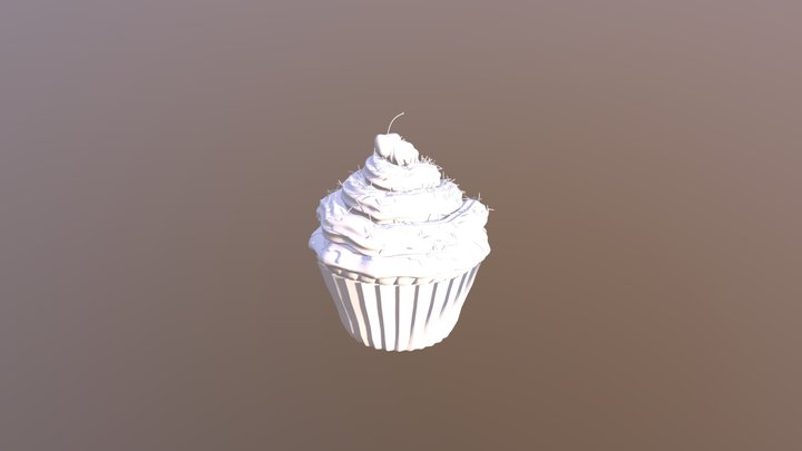 Alpha Cupcake 3D Model