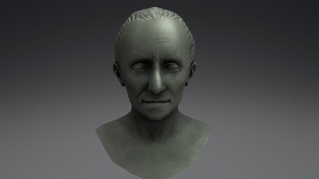 Cesar sculpture 3D Model