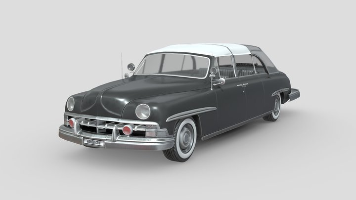 Low Poly Car - Lincoln Cosmopolitan Limousine 3D Model