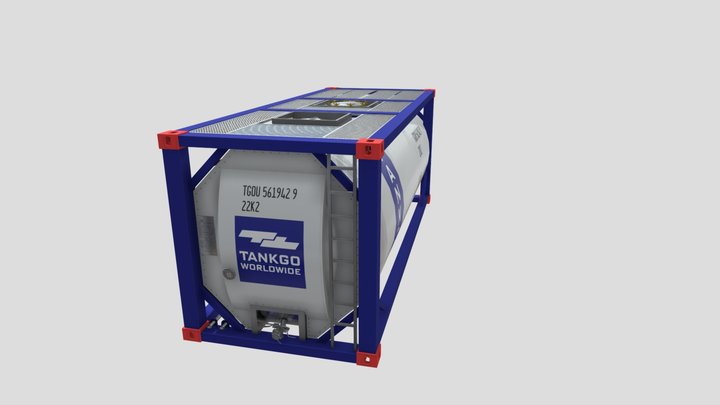 Iso tank container 3D Model