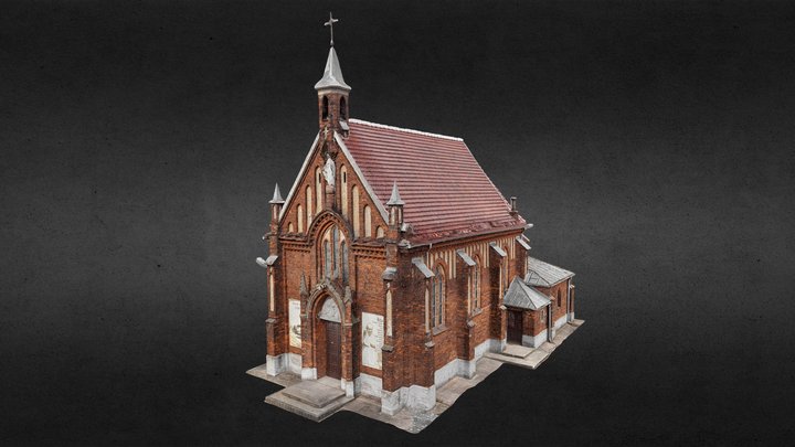 Warszawa, kościół 3D Model