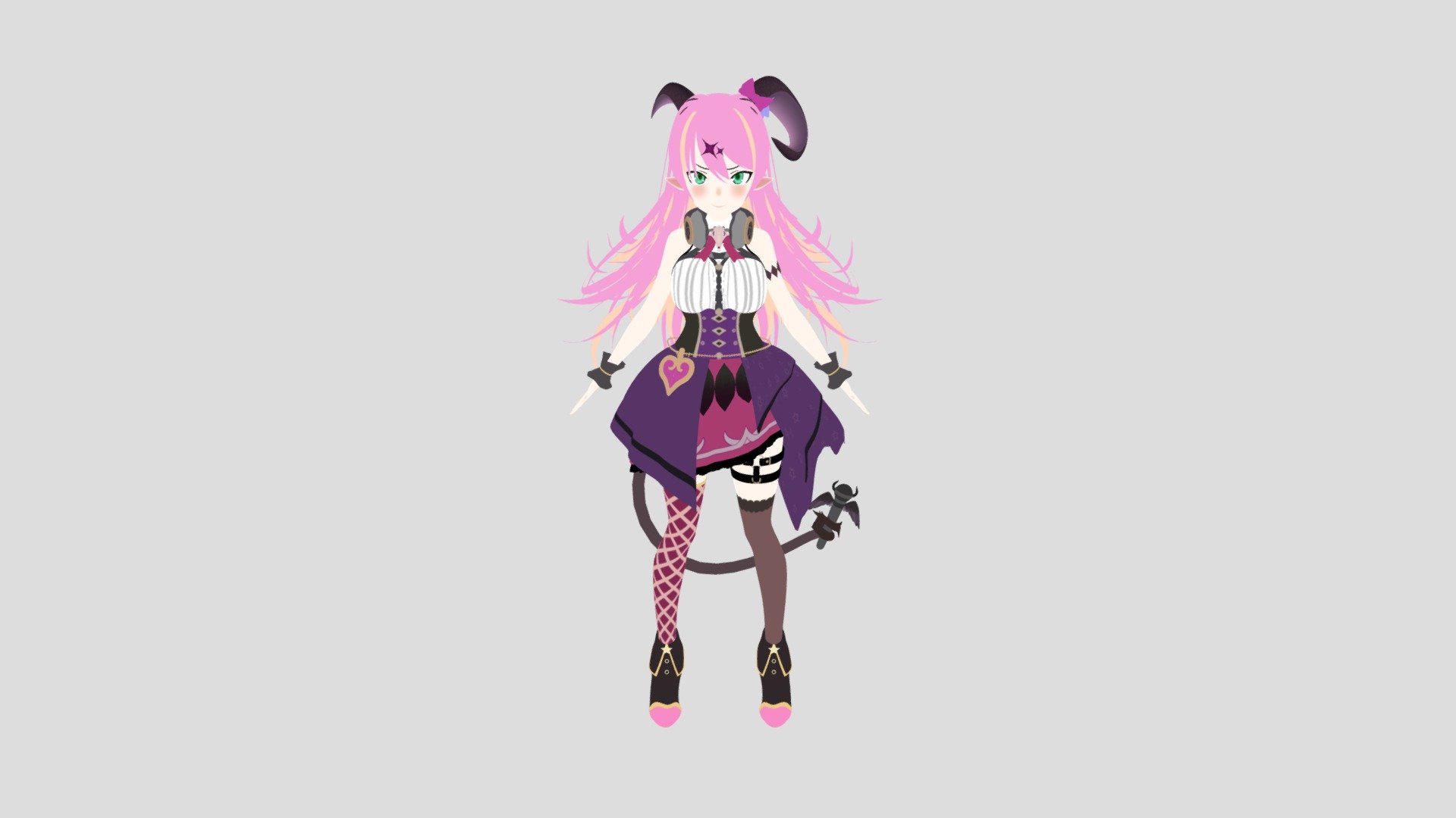 魔乃アロエ-Practice - 3D model by Sutanq [2e05c29] - Sketchfab