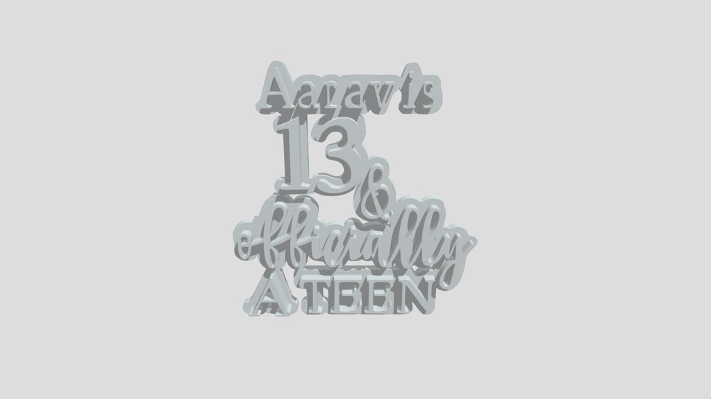 13th birthday cake topper