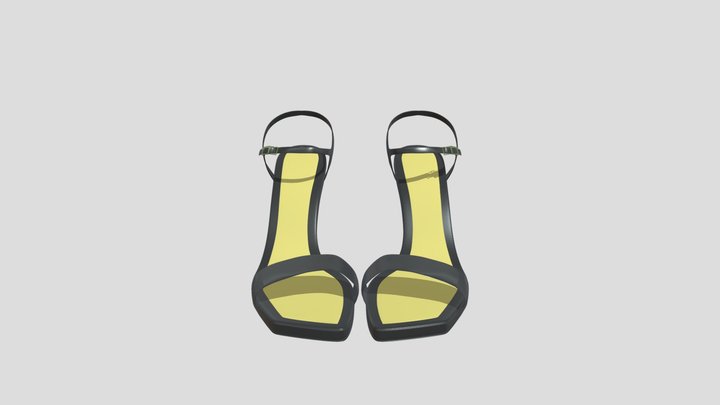 Sexy High Heel Sandals 3D Model