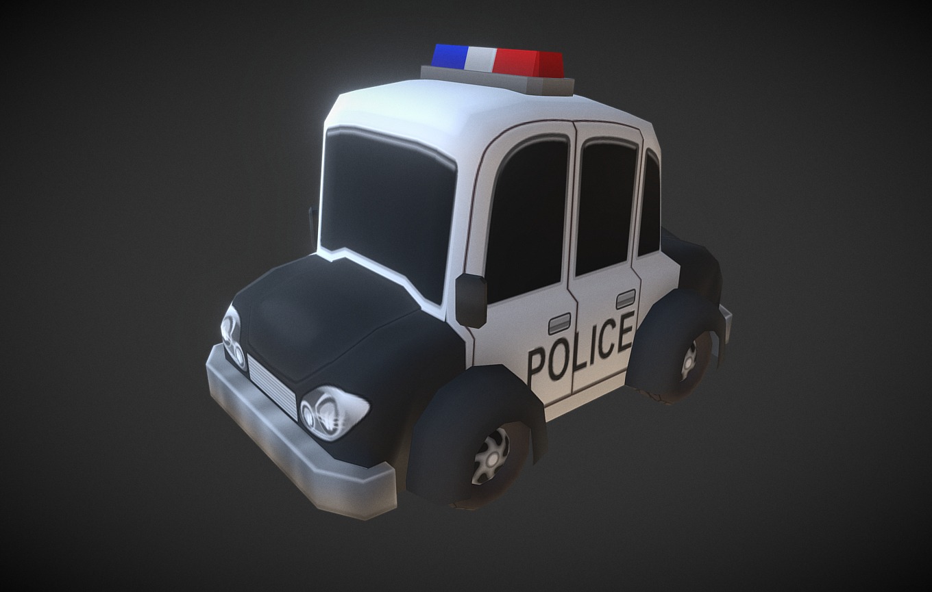 Police Car - 3D model by YOURS (@double2) [2e084d6] - Sketchfab