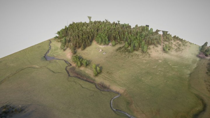 Мемориальный комплекс Текеево 3D Model