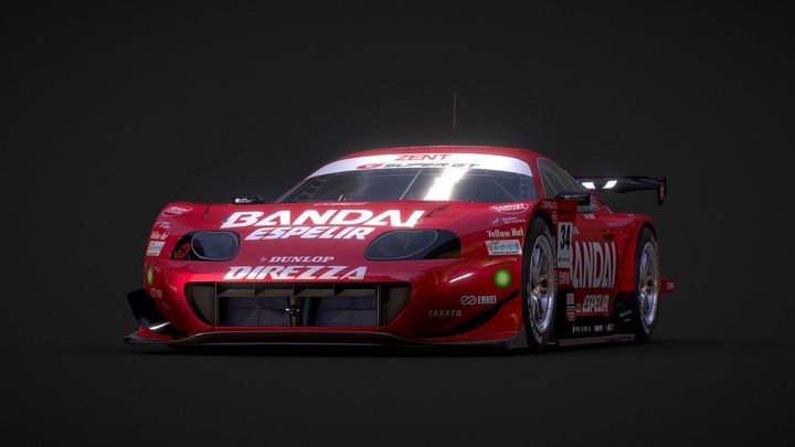 Toyota Supra gt500 3D Model