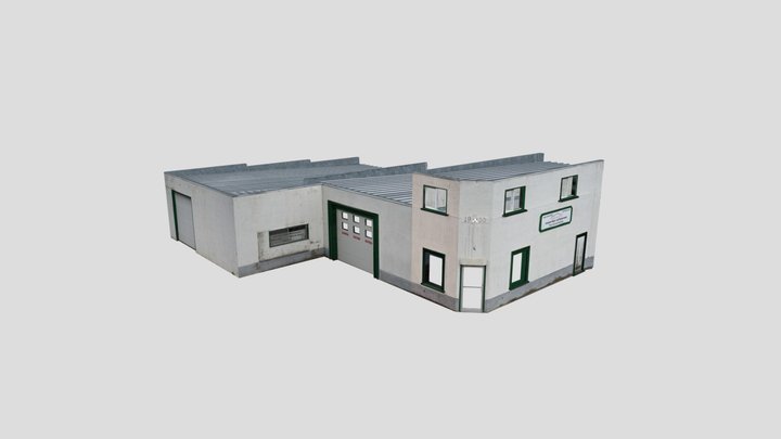 1935 station in Crossfield, Alberta 3D Model