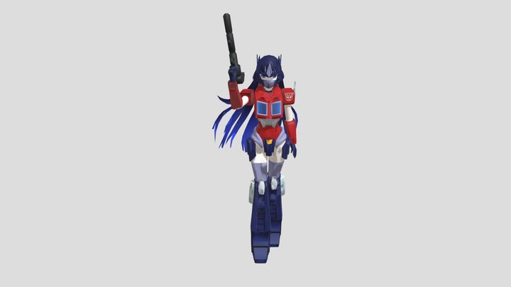TRANSFORMERS OPTIMUS GIRL 3D Model
