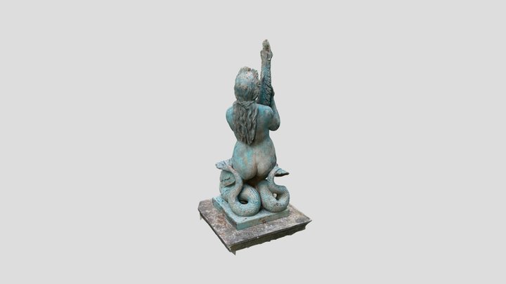 Bronze Fountain Sculpture (Vršac, Serbia) 3D Model
