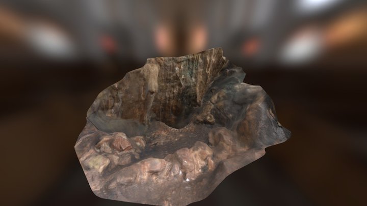 Grotte de la Ratapignata entrée vers niveau -2 3D Model