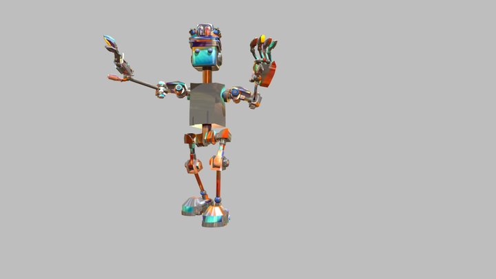 Robot WallyCom 3D Animation 3D Model