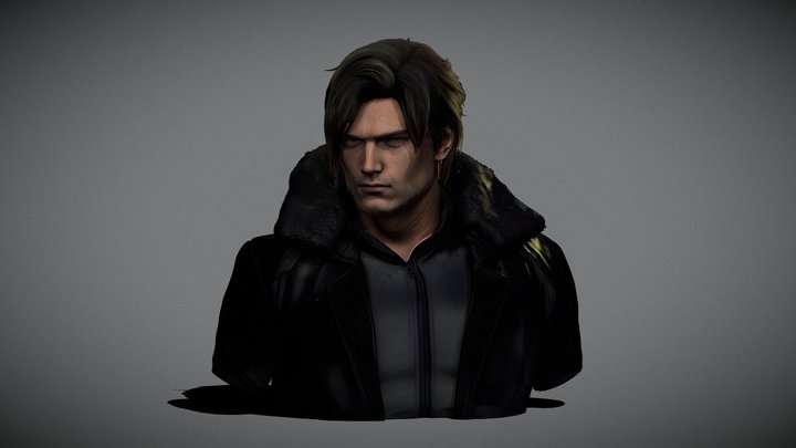 Leon S Kennedy BUST [MESHY 6] – Modello 3D gratuito STL