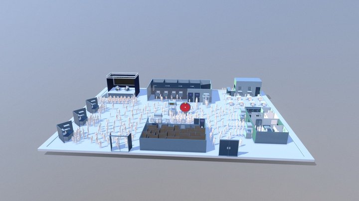 SIP Convention Centre layout final 3D Model