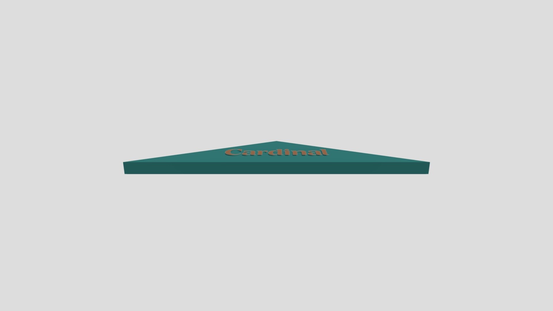 Cardinal Front Sign - 3D model by Isaac.Bilyea [2e0dd4d] - Sketchfab