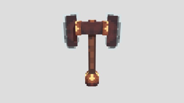 Minecraft axe 3D Model