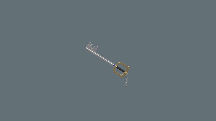 Kingdom Key Keyblade Fanart 3D Model