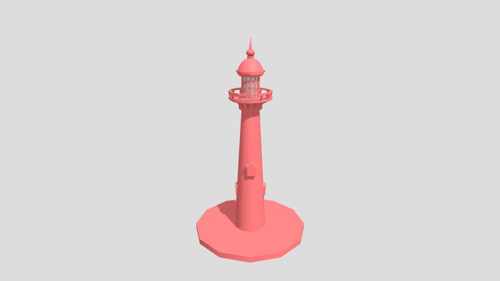 Lighthouse Low Poly Model 3D Model