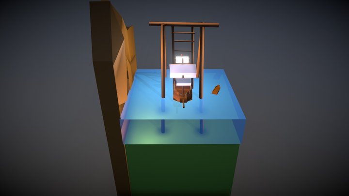 Hook's ship Evi Adriaanse 3D Model
