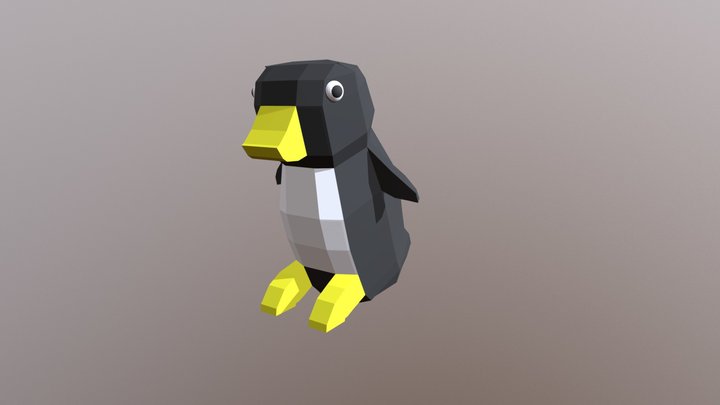 Penguin (Low Poly) 3D Model