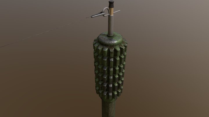 Soviet Land Mine POMZ-2 3D Model