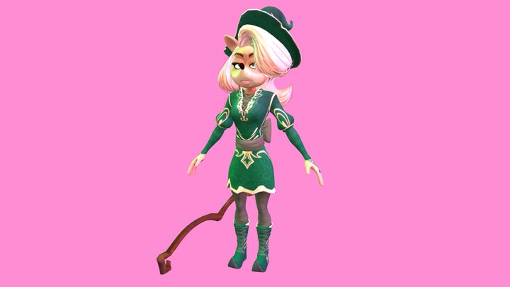 Green Witch Tawna 3D Model