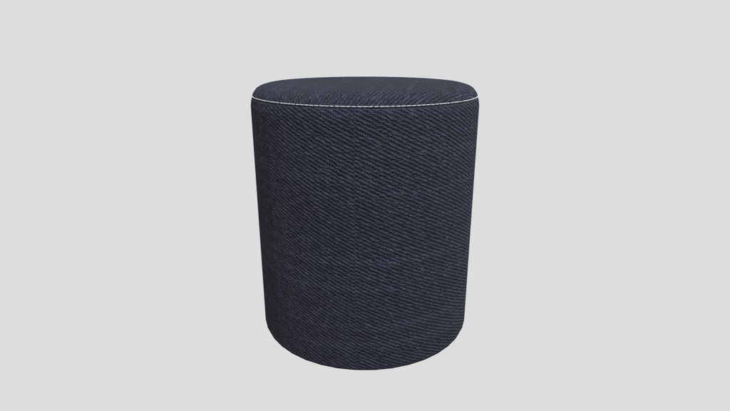 Grey Pouf