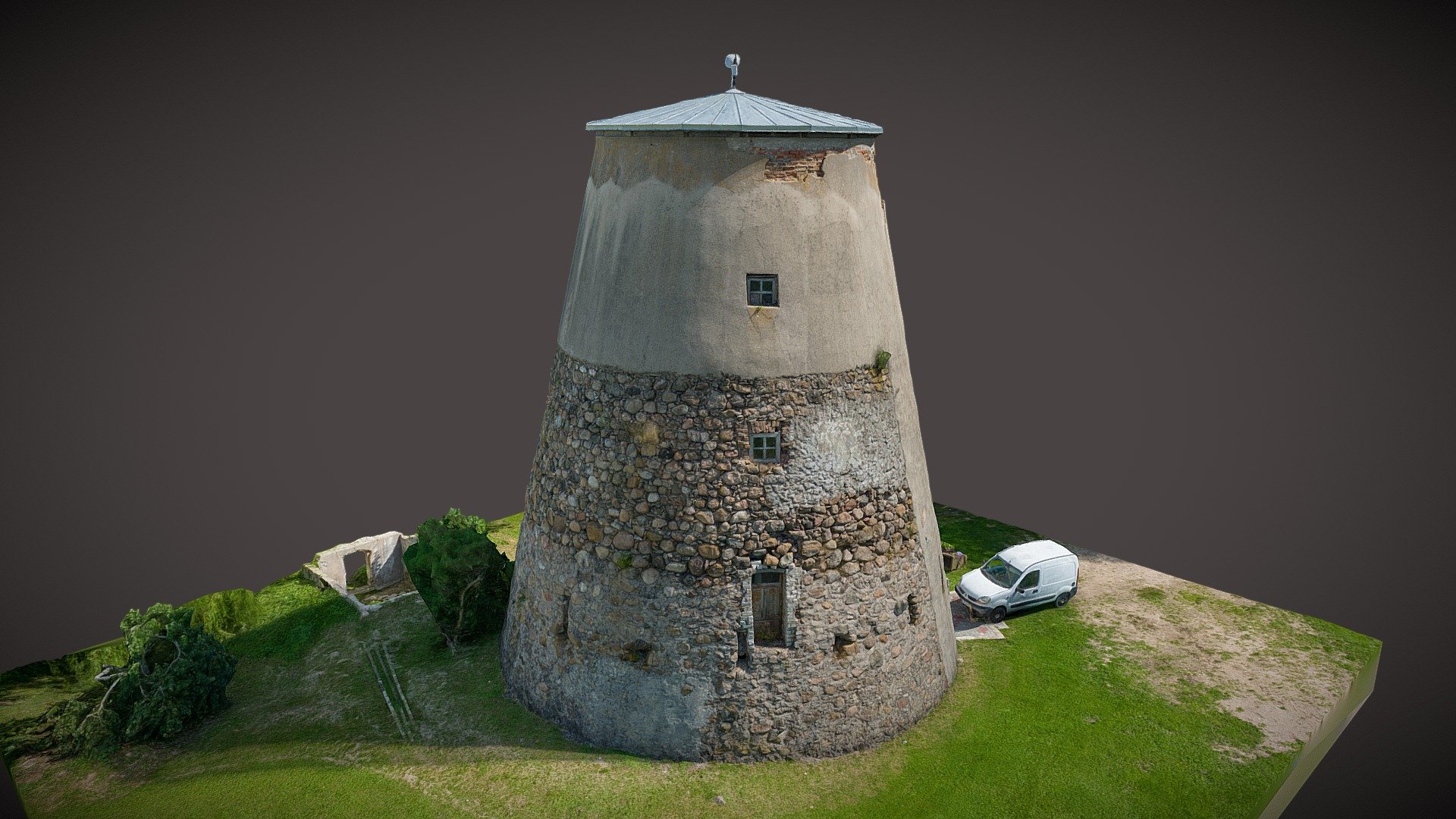 Degoles windmill — Sketchfab embed 3D viewer