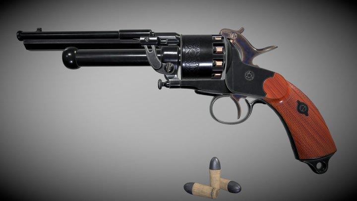 LeMat Revolver 3D Model