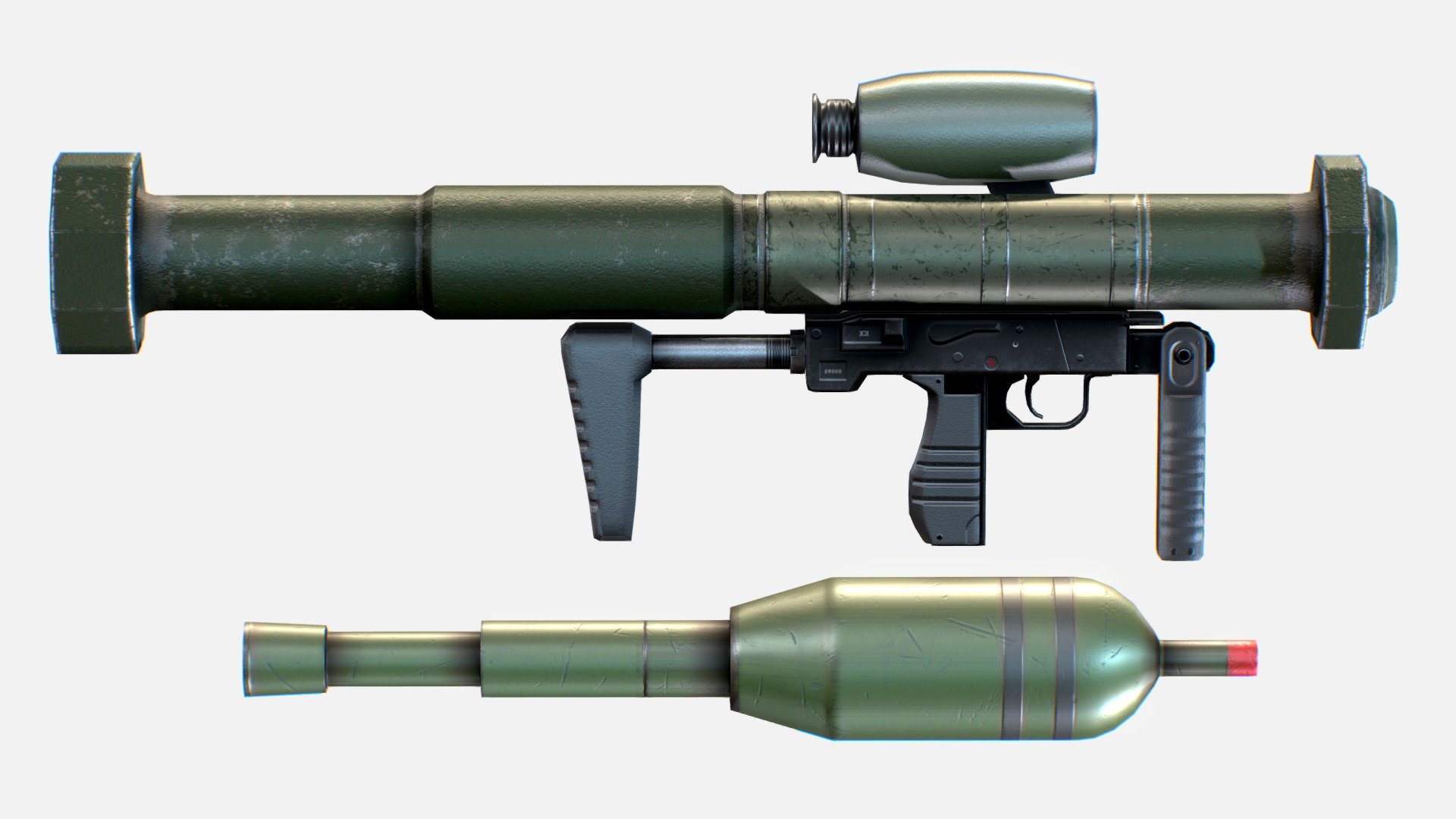 Rocket Launcher_FaustX - 3D model by ICRCVR [2e1498e] - Sketchfab