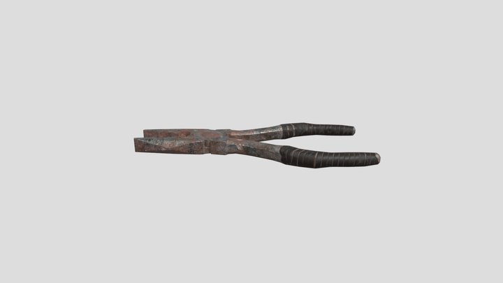 Old Pliers 3D Model