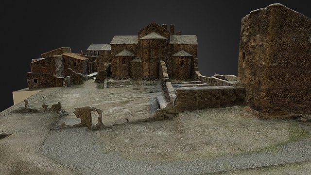 Monasterio San Quirce de Colera 3D Model