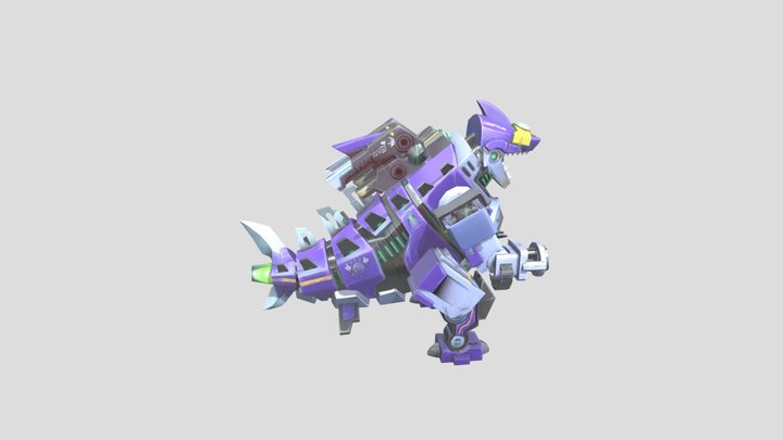 mecha sharkjira 3D Model
