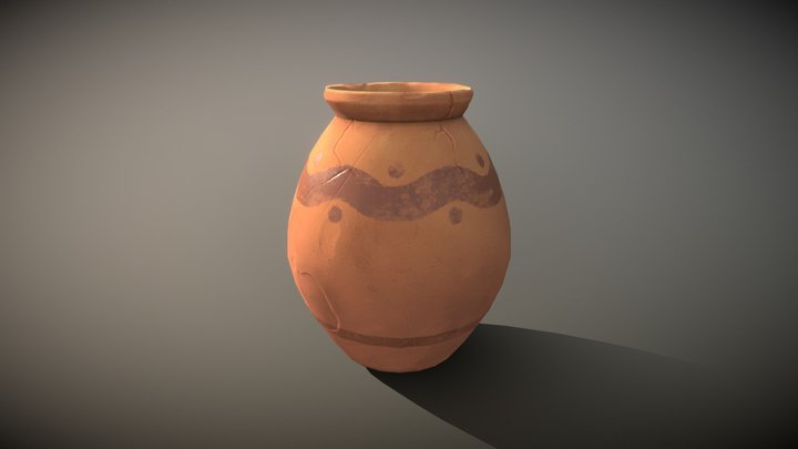 Stylized Pot 3D Model