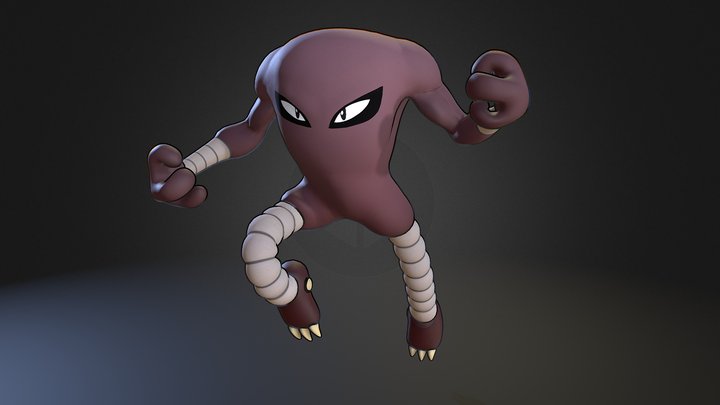 HITMONCHAN VS HITMONLEE - POKEMON 3D model 3D printable