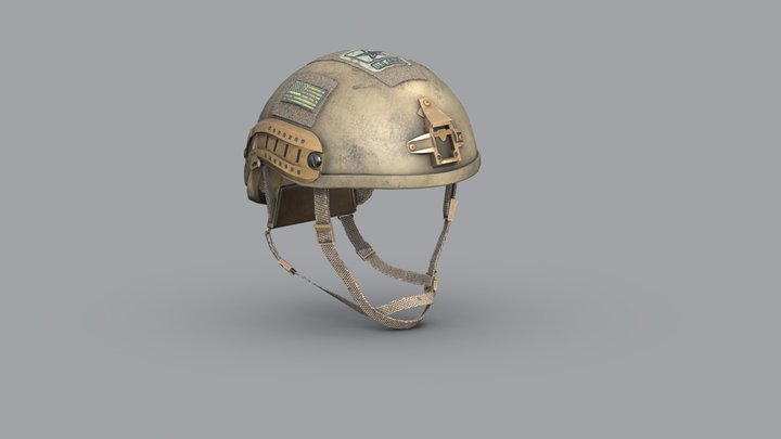 Helmet USA 3D Model