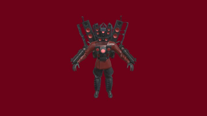 TITAN SPEAKER MAN || Skibidi toilet 3D Model