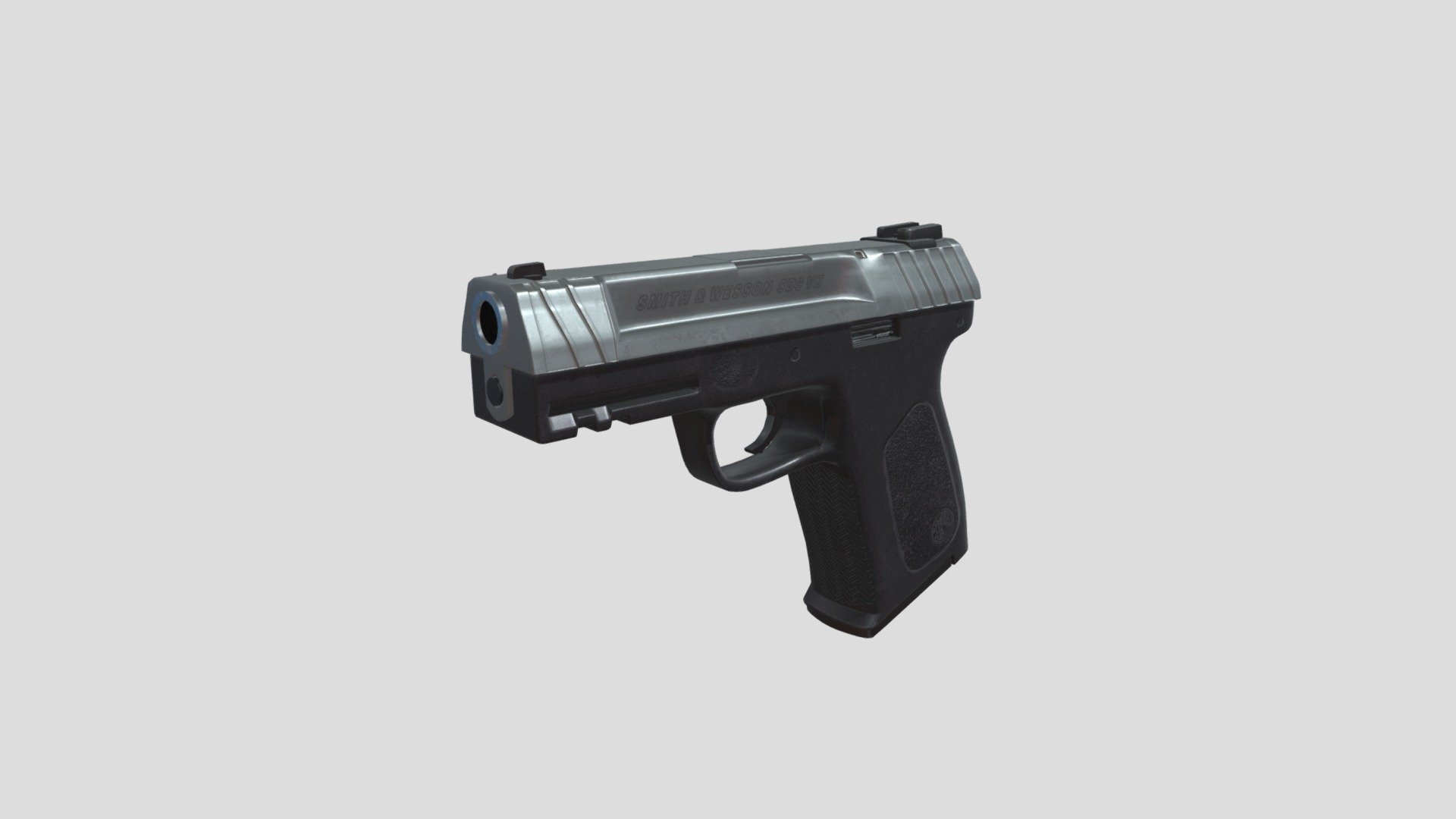 3D model of 9mm Gun