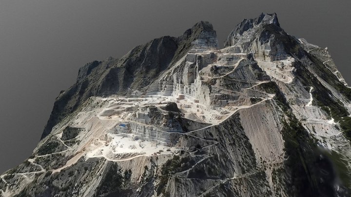Carrara marble quarry 3D Model