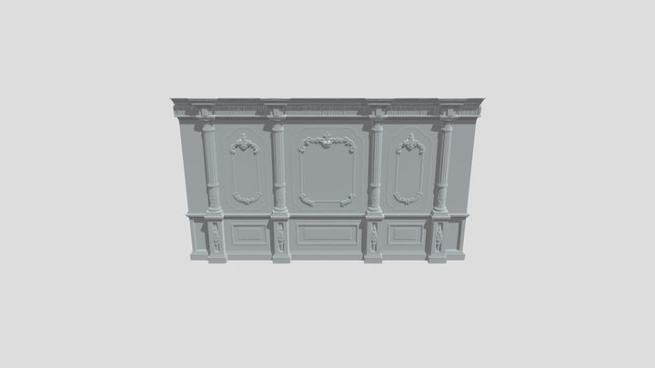 Baroque Paneling – Free 3D Model STL