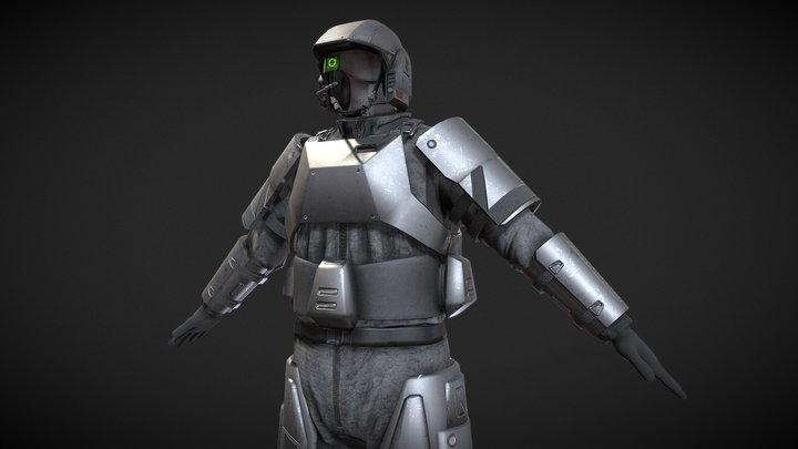 Halo CE Marine Armor/Uniform 3D Model